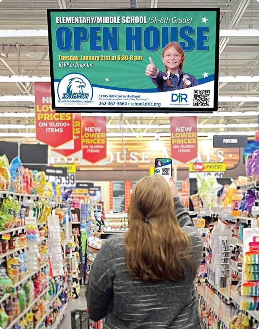Aisle TV Grocery Store Advertising